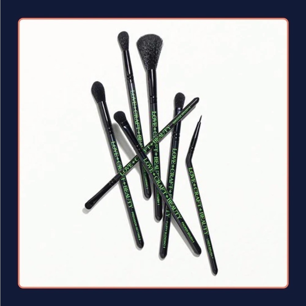 NEW Love Craft Beauty 7 piece makeup brush set